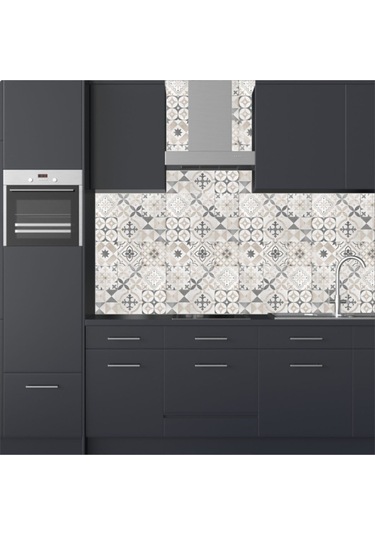 Mutfak Tezgah Arası Kendinden Yapışkanlı Folyo Kaplama Taş Desen Eskitme 60cmx100cm