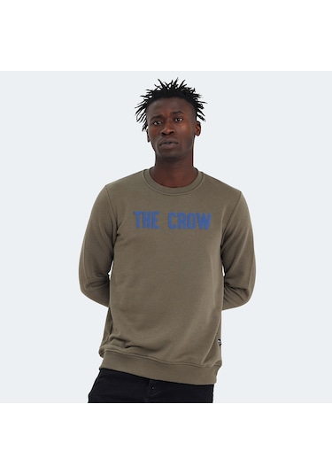 The Crow THE CROW Erkek  Zeytin Yeşil Sweatshirt