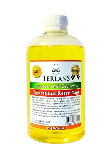 Terlans Yağlı Boya Seti Yardımcı Malzemeler 3 X 500 Ml