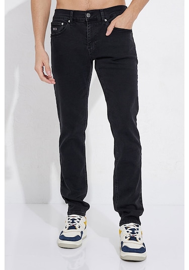 Tommy Hilfiger Erkek Jean Siyah