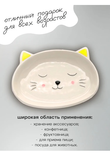 Podarkovich Masa Düzenlemesi İçin Düz Seramik Tabak 177825625 Beyaz