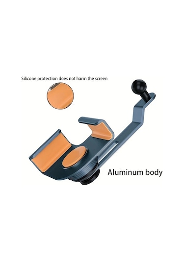 Honeybeeshop Yc26 P10s Plastik Model Araba Telefon Tutucu Alüminyum Taban Manyetik Navigasyon Braketi Titreşim Önleyici Tesla Model Y 3 Ekran Uyumlu