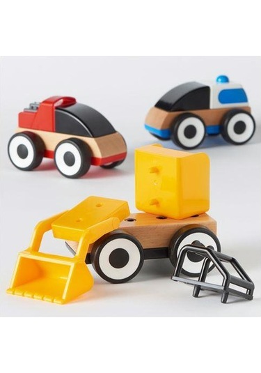 3 Parça Çocuk Oyuncak Araç Seti Ikea 3'lü Meridyendukkan Çok Renk