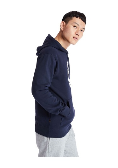 Timberland Core Tree Logo Pull Over Hoodie Erkek Günlük Sweatshir Lacivert