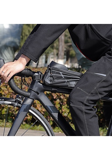 Padalink Bisiklet Ön Çerçeve Çantası: Su Geçirmez Eva Malzeme, 1.7l Kapasite, Çok Amaçlı, Akıllı Telefon Cebi Yeşil