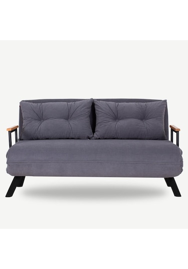 Pafu Sando İkili Katlanır Yataklı Koltuk Gri