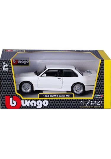 1988 Bmw 3 Serıes M3 E30 1:24 Ölçek Burago Marka - Beyaz