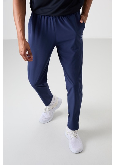 Tommy Life İndigo Polyester İnce Yumuşak Comfort Fit Erkek Eşofman Alt - 82119 İndigo