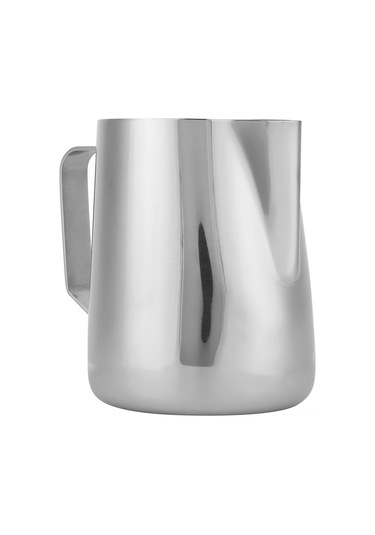 Maiyame Paslanmaz Çelik 600ml Süt Köpürtücü Fincanı, Latte Sanatı İçin Ev Ve Ofiste Kullanım Gümüş