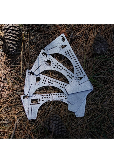 Kamp Ayısı Çelebi Bushcraft Jel Yakıtlı Osmanlı Ocağı Gri