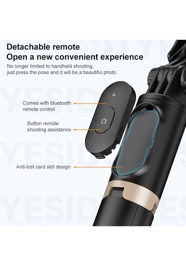 Cbtx Yesıdo Sf14 Handheld Katlanabilir Çekim Tutucu Tripod Selfie Stick