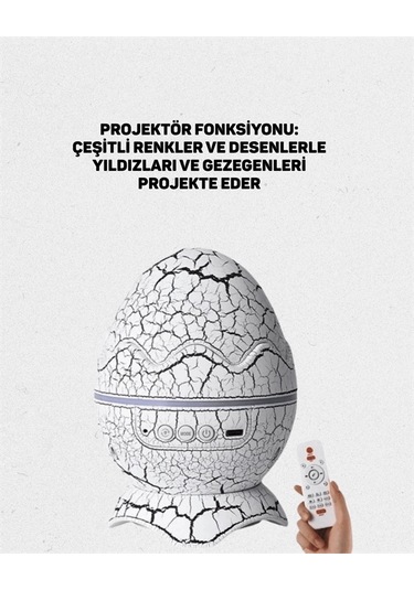 Bfs Dinazor Yumurta Gece Lambası Çok Renkli