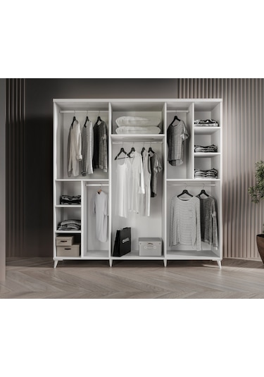 Sport 6 Kapaklı Komple MDF Yatak Odası Takımı