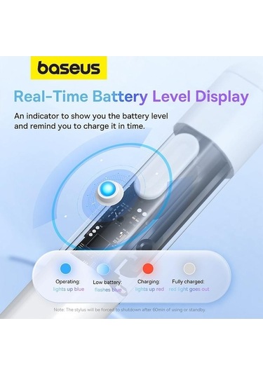 Trendooze Writing Stylus Smooth Serisi Lite Led Kalem Göstergeli Baseus Aktif 2 Dv