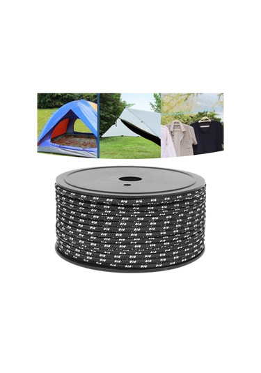 Suntek Kamp Çadırı Halat Gölgelik Barınak Hayatta Siyah Siyah