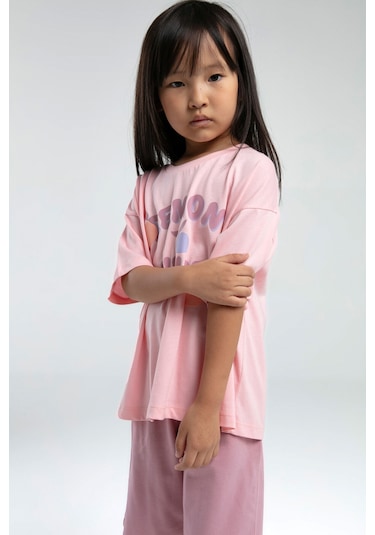 Rolypoly Kız Çocuk Pembe Bermuda Takım 5274-47640 Pembe