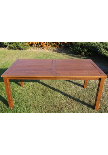 Bahçeci İstanbul Masa 100x200 Sabit Ayak Ceviz