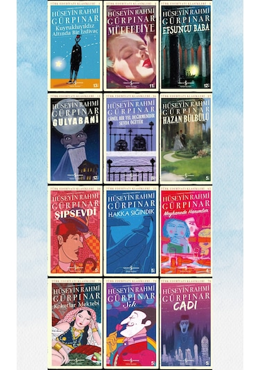 İş Bankası Yayınları Hüseyin Rahmi Gürpınar 12'li Kitap Seti