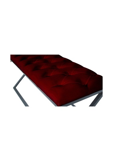 Varcera Bordo Chester Model Kapitoneli Puf&bench&koltuk&oturma Bankı&teddy Puff&yatak Odası Takımı Önü&ucu