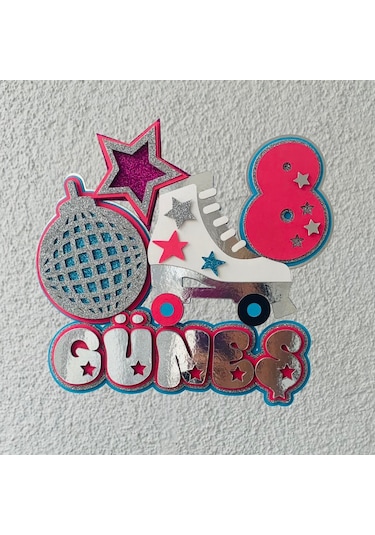 Paten Temalı Doğum Günü Kişiye Özel Pasta Süsü Cake Topper