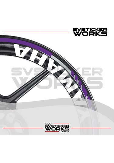 Yamaha Yazılı Jant Sticker Dış Ve İç Set Sticker Jant Şeridi