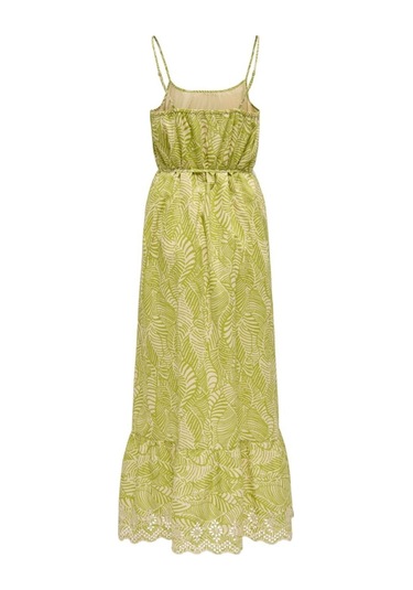 Onllou Lıfe Emb Strap Ankel Dress Ptm Açık Yeşil Cok Renklı