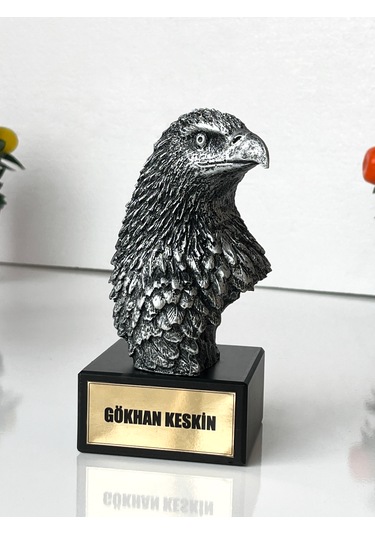 Dekoratif Kartal Heykeli Kartal Başı Biblo Ofis Ve Ev İçin