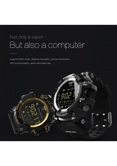 Xindoker Lokmat Mk16 Akıllı Saat: Askeri Tarz, 12 Ay Pil Ömrü, Ip67/5atm Su Geçirmez, Spor İzleyici, Adım Sayıcı, Bluetooth, Android/ios Desteği - Kırmızı Çok Renkli