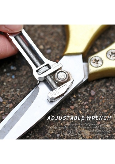 Moly Şişe Açacağı Anahtarı, Paslanmaz Çok Amaçlı Alet, Ayarlanabilir Kaldıraç Çubuğu, Gümüş Renk Gümüş