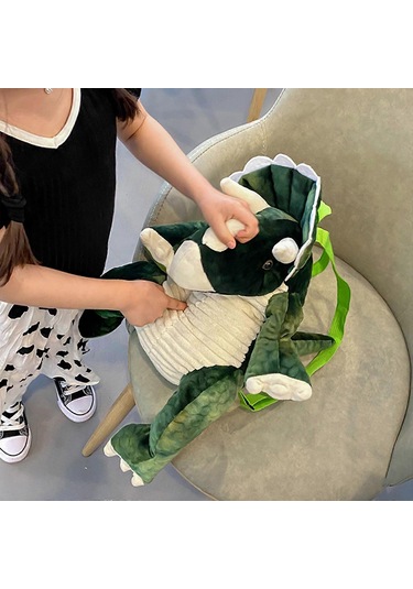 Çocuklar İçin Dinozor Sırt Çantası, 3d Peluş Dinozor Fermuarlı Sırt Çantası, Ayarlanabilir Askılı Karikatür Hayvan Okul Çantası Diğer