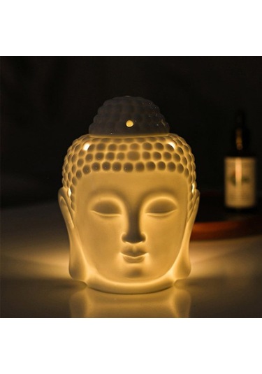 Dekoratif Buda Tasarımlı Buhurdanlık 14 Cm Yağ Hediye