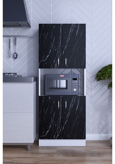 Çok Amaçlı Dolap Kapaklı Bölmeli Mutfak Balkon Banyo Dolap