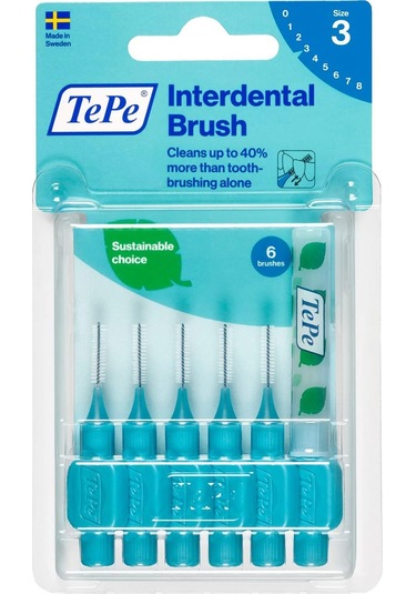 Tepe Blister 0.6 Mm - Mavi Diş Arayüz Fırçası 1 X 6 Adet