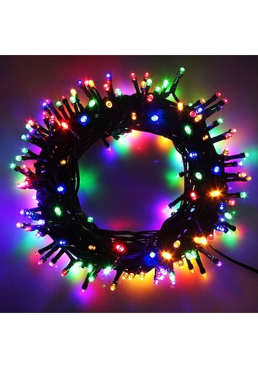 Pilli Ve Animasyonlu 50 Led X 5 Mt - Çok Renkli Led Işık