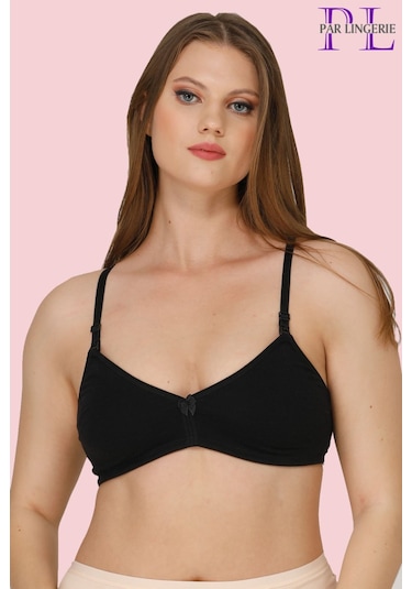Par Lingerie Hamile Emzirme Sütyeni Kapsız Siyah