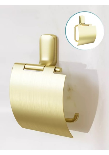 Kleber Kapaklı Altın Renkli Tuvalet Kağıdı Tutucu 212968362 Altın Rengi