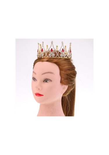Suntek Gelin Düğün Barok Kraliçe Kristal Su Damlası Taç