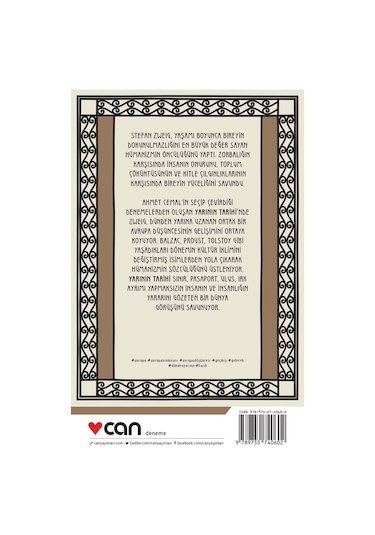 Yarının Tarihi - Stefan Zweig - Can Yayınları