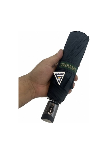 April A-216g A6 Su Geçirmez 10 Telli Tam Otomatik Şemsiye Siyah