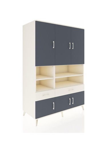 Kronos Dolap 8 Raflı 2 Çekmeceli 6 Kapaklı 132x59x195 Aytaşı-antrasit/aytaşı Antrasıt/aytası Kronos Dolap 8 Raflı 2 Çekmeceli 6 Kapaklı 132x59x195 Aytaşı-antrasit/aytaşı Antrasıt/aytası