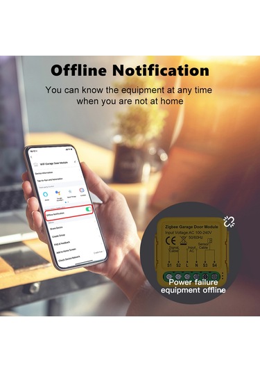 Teltree Tuya Zigbee Akıllı Garaj Kapısı Kontrol Cihazı, Google Home Ve Alexa Uyumlu, Zamanlayıcılı, Aile Paylaşımı Özellikli Tuya Zigbee