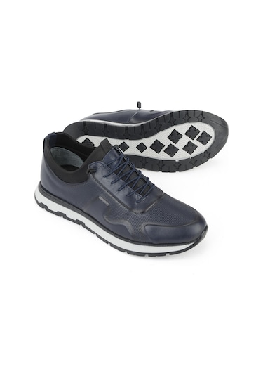 Ziya, Erkek Hakiki Deri Sneaker 1531037z2411 Lacivert 1531037z2411 200 Lacivert