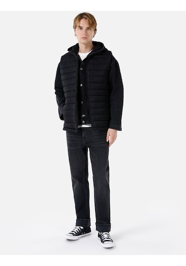 Colins Siyah Erkek Yelek