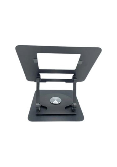 Notebook Macbook Uyumlu Standı 360 Derece Metal Çok Fonsiyonlu - Füme Senalstore