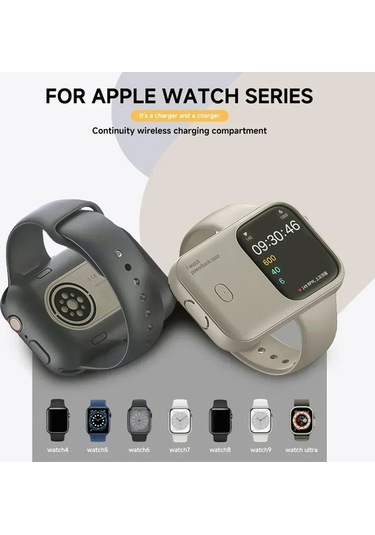 Novahub İos Uyumlu Kablosuz Şarjlı İzle S9, 44mm/45mm/49mm/40mm/41mm, Starlight Akıllı Saat, Spor İçin, İos Uyumlu Starlight