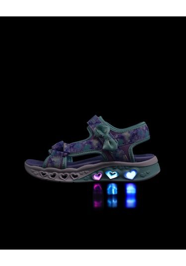 Skechers Flutter Hearts Sandal-blurry Love Büyük Kız Çocuk Lavanta Işıklı Sandalet 303110l Lvaq Mor