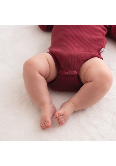 Owli Modal Bebek Takım Bordo 001
