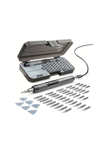 Xuweiwei Turuncu Dijital Ekran Sessiz Yüksek Torklu Şarj Edilebilir Lityum Bataryalı Usb Mini 46si 1 Arada Kablosuz Dijital Tornavida Seti -