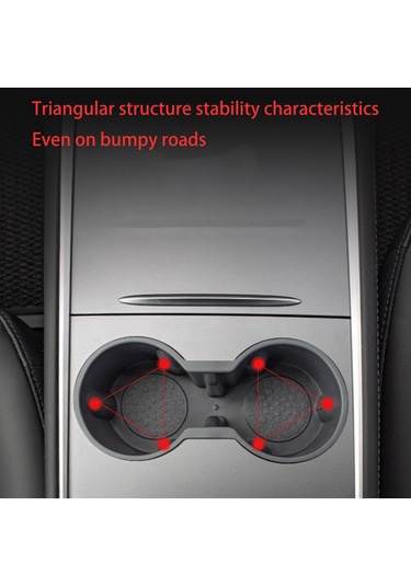 Araba Merkezi Kontrol Bardak Tutucu Kaymaz Taban İçecek Bardak Tutucu Yuvası Sınırlayıcı,jwcwsq