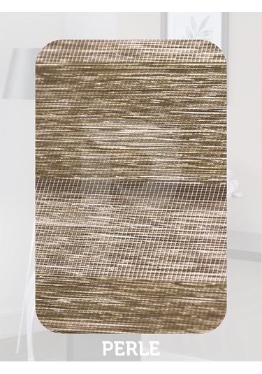 Br Perle Kırçıllı Kahve Renk Bambu Stor Zebra Perde Yüksek Kalite Alüminyum Kasa Kırçıllı Kahve